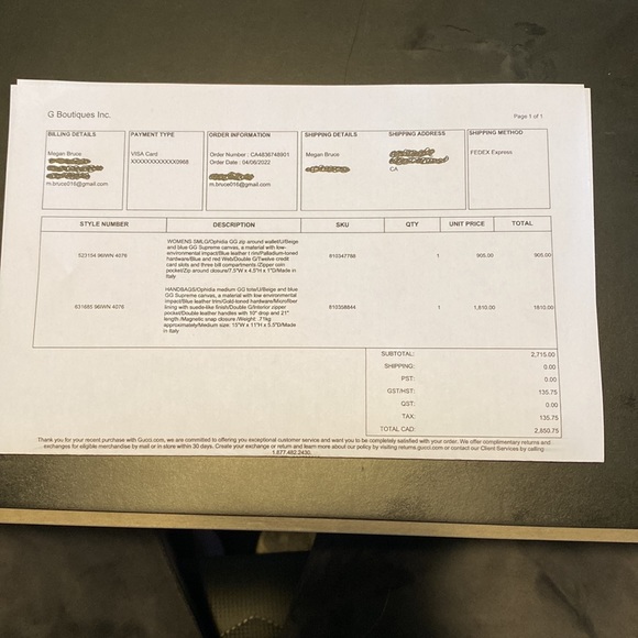 ❤️SOLD❤️ Gucci Ophidia GG medium tote & matching zip wallet - Picture 6 of 16